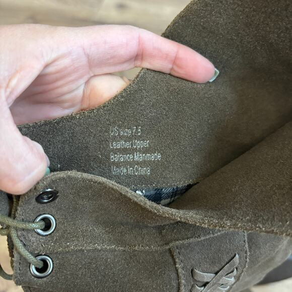 Sbicca Gusto Khaki Suede OTK Boots Boho Western Nasty Gal Collab 7.5 - Picture 7 of 9